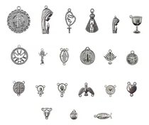 Comprar 50gr Dijes De Metal Centro Rosario Bijou Religioso Souvenir