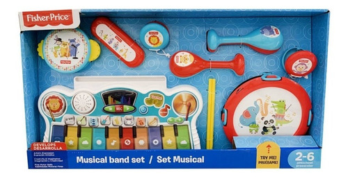 Set Musical - Piano Interactivo - 10 Piezas - Fisher Price