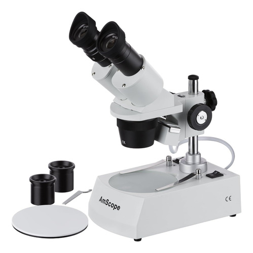 Microscopio Estéreo Binocular Frontal Amscope Se305r-pz, Ocu