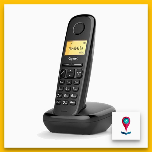 Teléfono Gigaset A170 inalámbrico - color negro