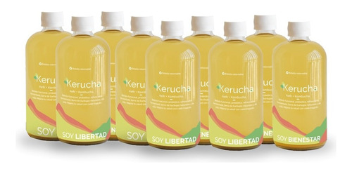 Caja 9 Keruchas 490ml - Bebida Probiótica - Kéfir + Kombucha