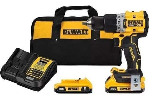 Furadeira Parafusadeira Dewalt De Impacto Brushless Dcd805d2 Cor Amarelo 20V