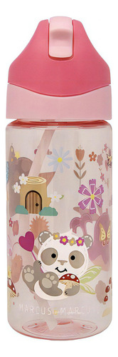 Biberón infantil Marcus & Marcus Pink Antigérmenes de 400 ml