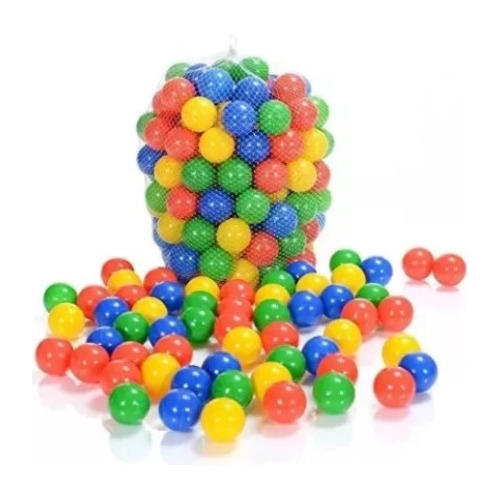 Pack 100 Pelotas Plásticas Para Piscina Colores Surtidos