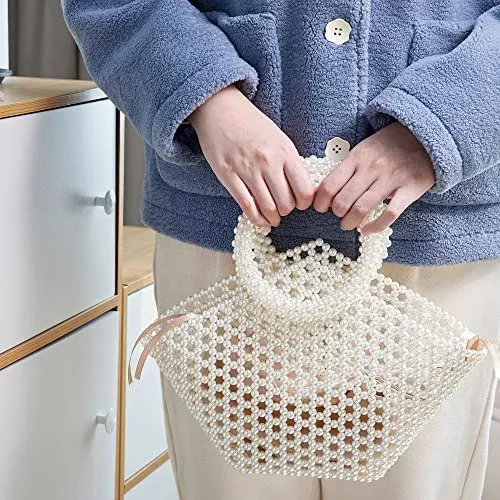 Bolsos De Embrague De Perlas Grandxii Para Mujer, Bolsos De