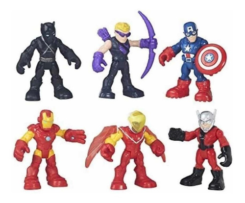 Muñecos Marvel Super Hero Adventures 6 Personajes Playskool 