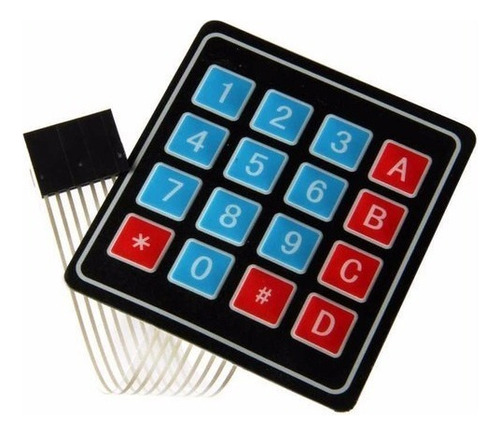 2 Piezas Teclado Matriz 4x4 Para Arduino