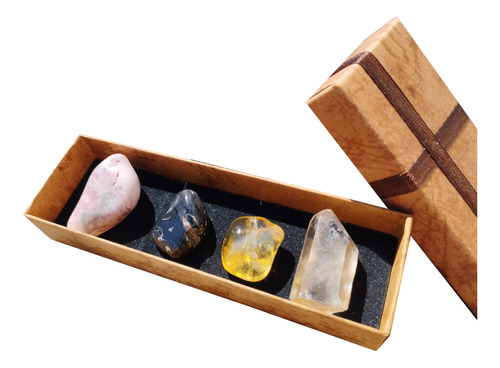 Box Colección Satori 4 Minerales Gemos Minerales