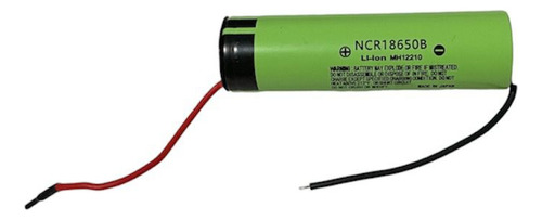 2 Baterias Ncr18650b - Li-ion Mh12210 Com Fio