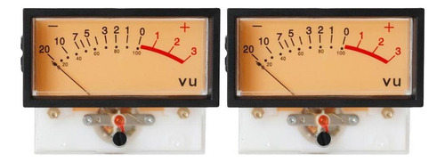 . 2x Precision Vu Meters Header Tn 73 Audio Vu