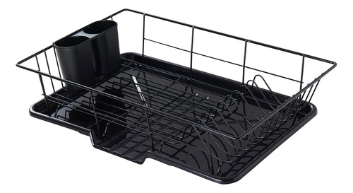 Juego De Escurridor De Platos De 3 Piezas Con Soporte Para C