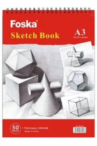 Block Artista Sketch Book Para Bocetos A3 50 Hojas