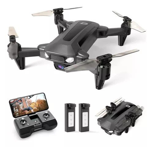 Dron con cámara 4K Dual HD, cámara RC Quadcopter 1080P mejorada 2023 Cámara  FPV Drone plegable regalo para adultos y niños, evitar obstáculos