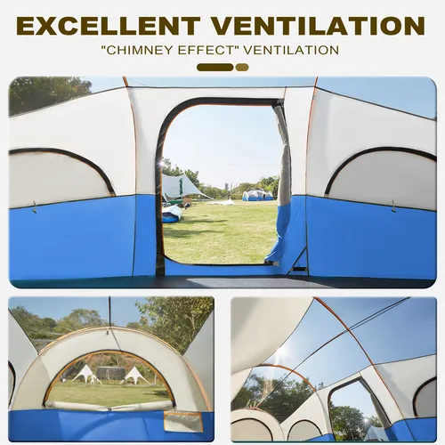Tienda De Camping Gohimal Para 8 Personas Impermeable