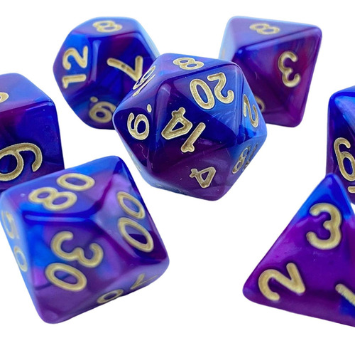 Juego De Mesa Familiar D10 D20 De Dados Acrílicos Novedosos