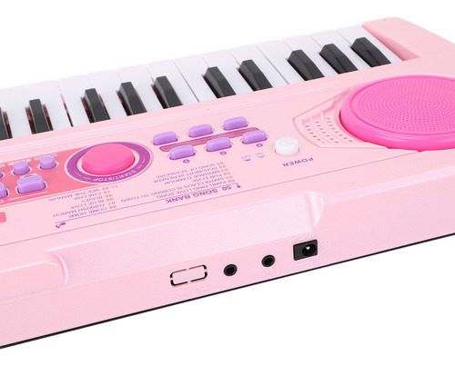 Teclado De Piano Para Niños De 49 Teclas, 100 Ritmos Y Tonos