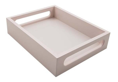 Bandeja Moderna Para Quarto De Bebe Ou Servir Mdf Laca Rosa