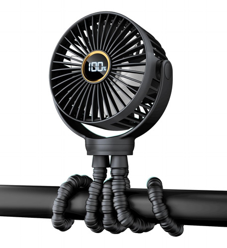 Ventilador Para Cochecito De Bebé 3.5 3 Velocidades Recargab