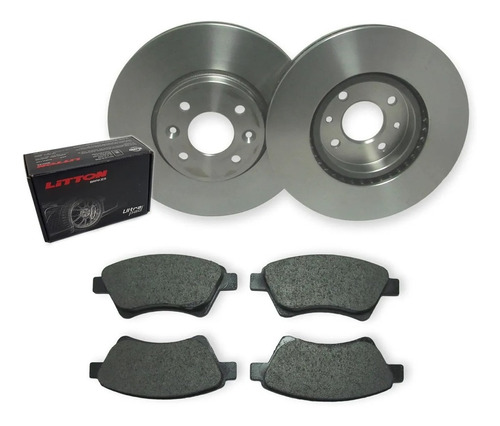 Kit Discos Y Pastillas De Freno Renault Megane 2 Ii Delanter