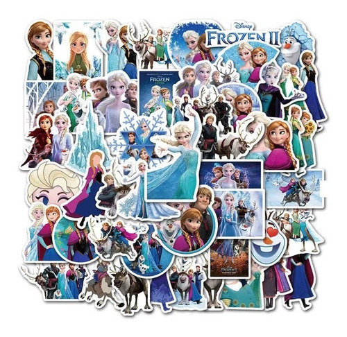 Set Stickers Frozen Elsa Ana Decorativo Skateboard Wallpaper