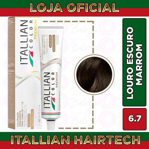 Coloração Itallian Color Professional 6.7 (67) Chocolate 