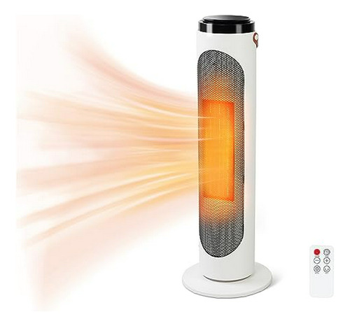 Calefactor Cerámico Oscilante Con Control Remoto, 1500w, Com