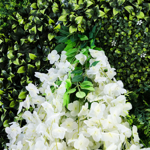 Jardín Vertical Enredadera Artificial Glicina Pack X 12 Unidades