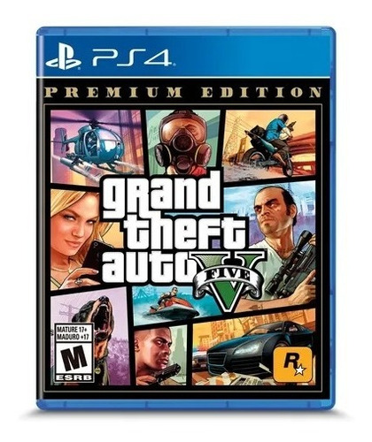 Imagen 1 de 3 de Grand Theft Auto 5 Premium Edition Formato Físico Ps4