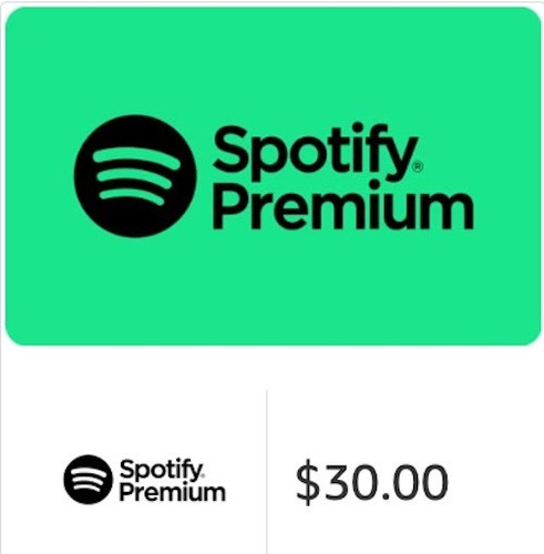 Giftcard Spotify Por Usd 30