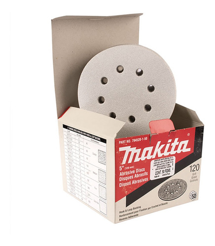 Imagen 2 de 5 de Disco De Lija De Velcro Makita 794520-1-50