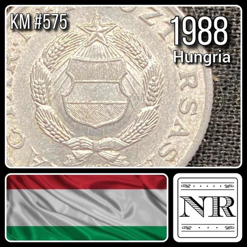 Hungria - 1 Florin - Año 1988 - Km #575 - Escudo