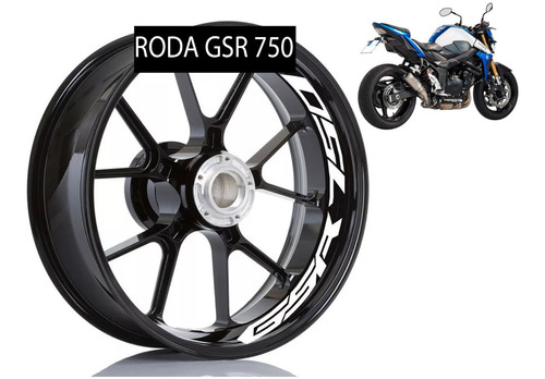 Adesivo Premium Roda Moto Suzuki Gsr750 Gsr 750
