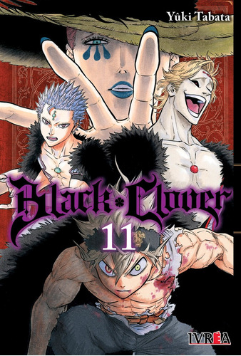 BLACK CLOVER 11, de Yuki Tabata. Serie Black Clover, vol. 11. Editorial Ivrea, tapa blanda en español, 2021