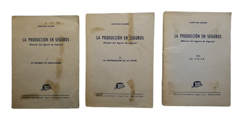 La Producción En Seguros. Manual De Agente De Seguros 3tomos (Usado)