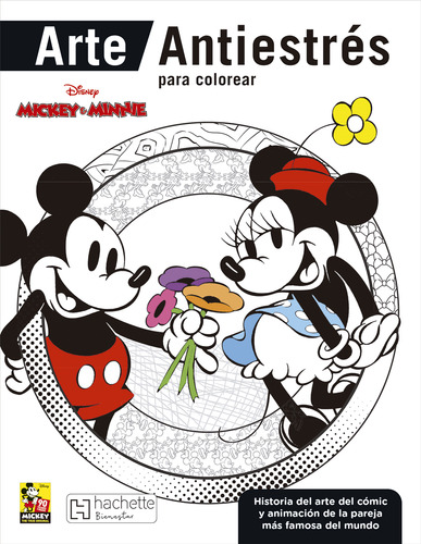 Disney Colorea Mickey Minnie Libro Arte Antiestres Mandalas