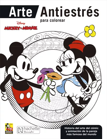 Disney Colorea Mickey Minnie Libro Arte Antiestres Mandalas
