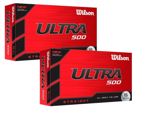Imagen 1 de 5 de Pelotas Wilson Golf Ultra 500 - Caja X 30 Nuevas Color Blanco