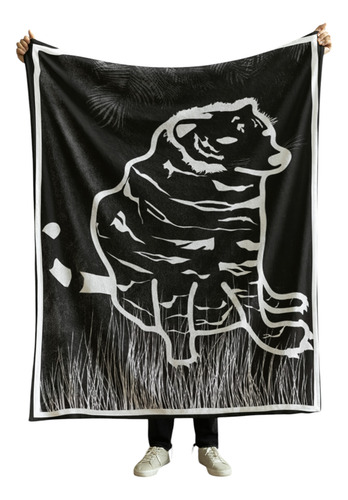 Cobija Frazada Manta Suave Yo Soy La Loca De Los Perros Cheems Cobertor Tigre Frazada Ligera 110x160cm
