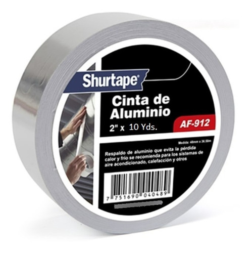 Cinta De Aluminio 2 Pulgadas Shurtape