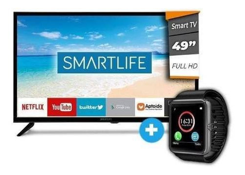 Smart Tv Led 49 Full Hd Smartlife Netflix Wi-fi + Smartwatch