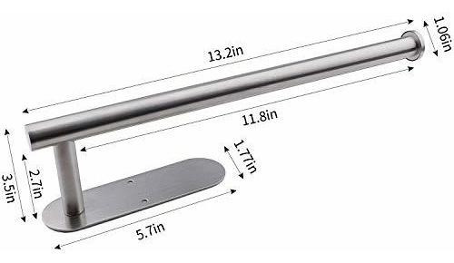 Portarrollo Para Papel De Cocina De Acero Inoxidable