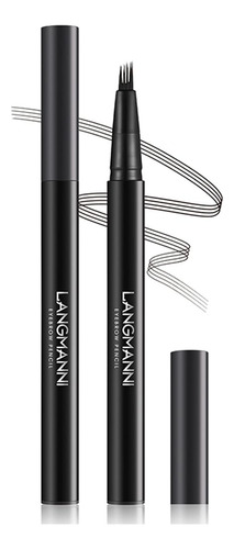 Langmanni Lápiz De Cejas Wild Micro-4tip Duradero Para Cejas