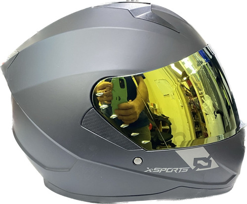 Casco Repuesto Visor Mica X-sports M67 Iridium Oro