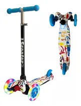 Comprar Monopatín Scooter Italy Mini Graffiti Niños 3 Ruedas