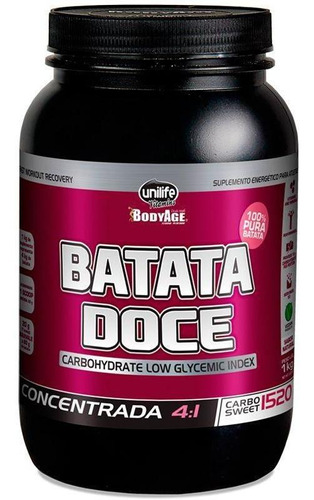 Batata Doce Roxa Farinha  Unilife Concentrada 4:1 Pura 1kg.