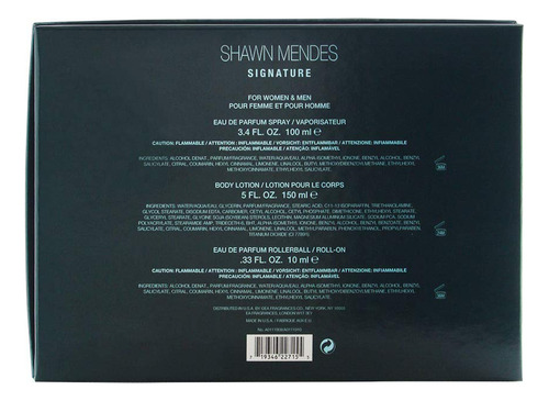 Set De Perfume Shawn Mendes Signature De 100 Ml Con Loción C