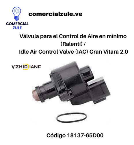 Válvula Para El Control De Aire En Minimo (iac) Gran Vitara