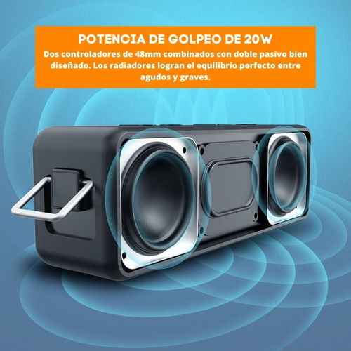 Parlante Portátil Bluetooth Vidvie Sp914 Resistente Al Agua