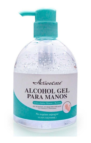 Alcohol Gel 500ml Con Dispensador 