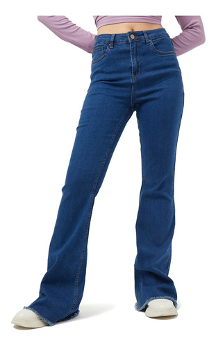 Jeans Flare Monse Azul Mujer Fashion´s Park